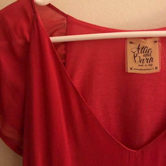 Attic and Barn for Madewell Pink Silk Shift Dress - Picture 5 of 5